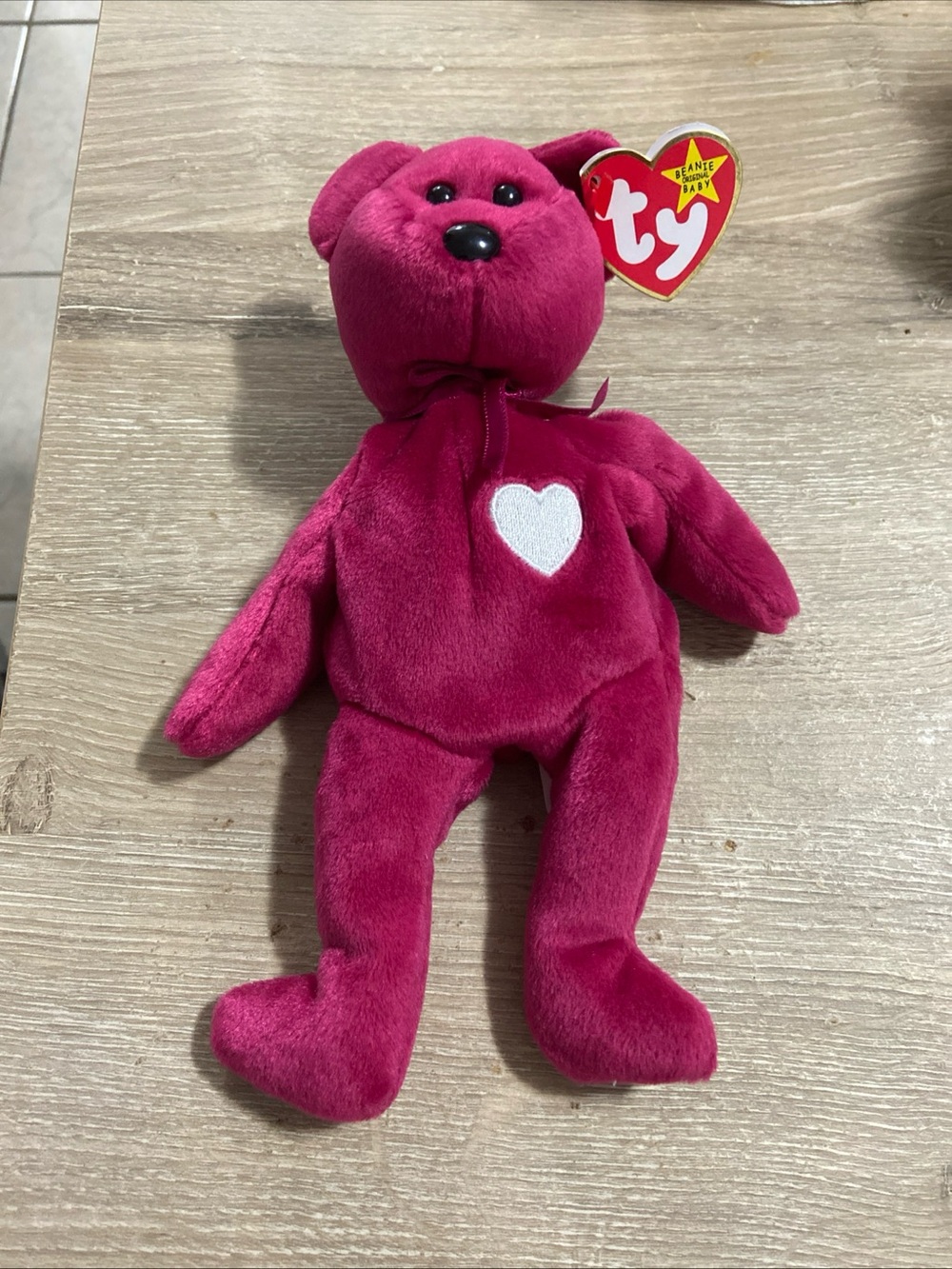 Retired TY Beanie Babies "Valentina" DOB Feb 14 1998 Plush Toy